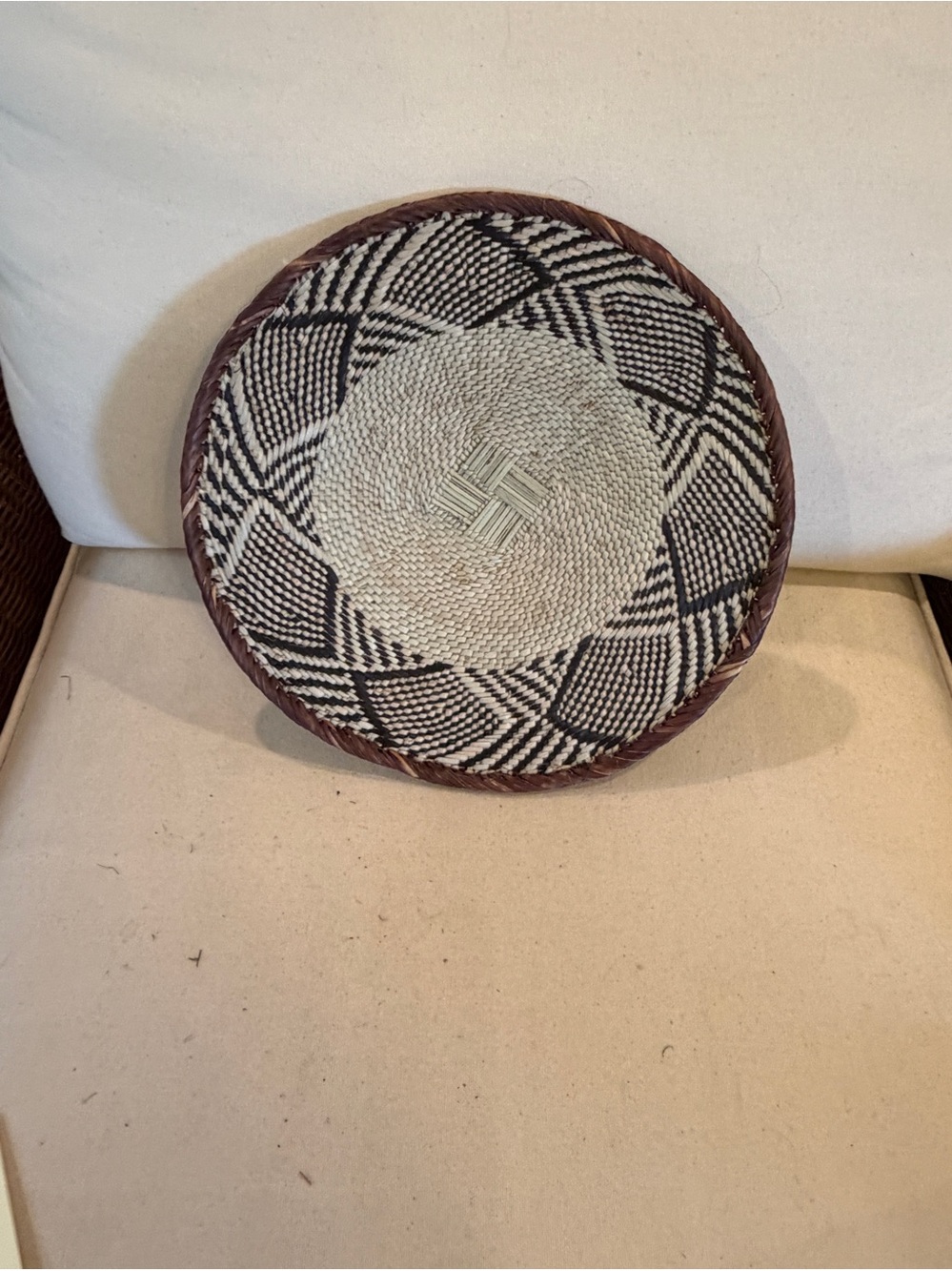 One of a Kind! NEW Woven Basket. Made by Binga people of Zambia Zimbabwe Africa